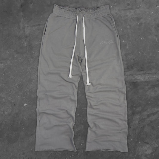 Grey Embroidered Pant