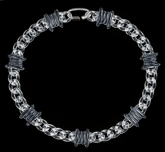 Transparent Barb Wire Necklace