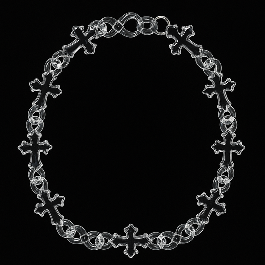 Transparent Cross Necklace